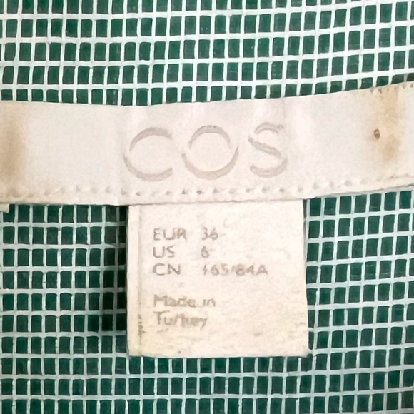 COS Women green shirt button down - Picture 3 of 4
